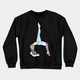 Pilates sitting pose Crewneck Sweatshirt